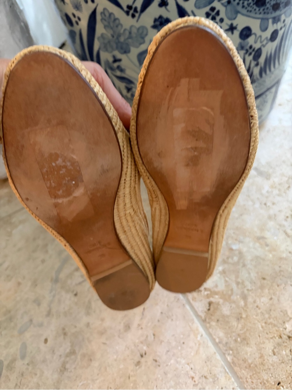 Woven Tassel Slip-On Loafers in Natural - Picture 4 of 6